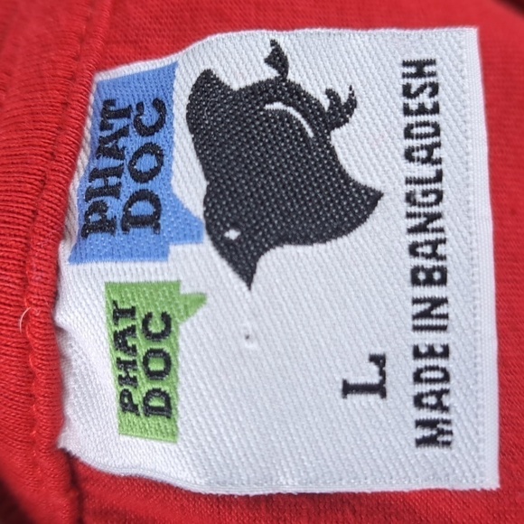 Money Takers Raiders & AKS logo men's large big print red & black t-shirt - Picture 4 of 4